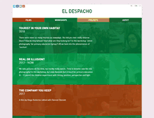 Tablet Screenshot of eldespacho.org